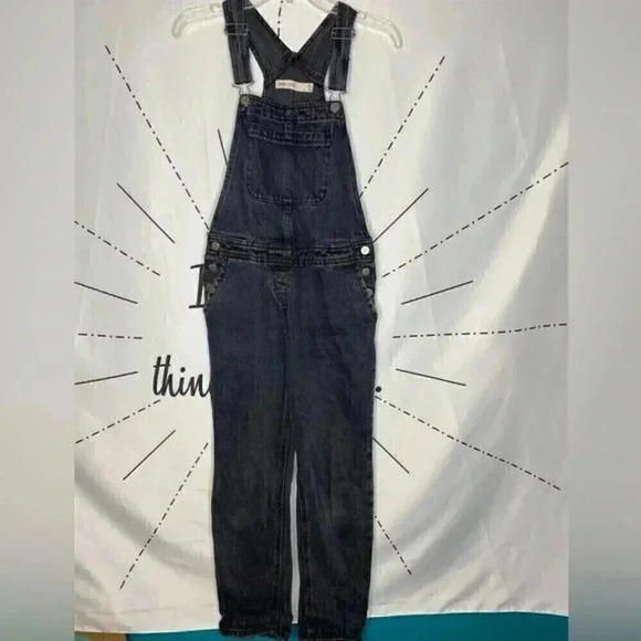 ASOS DESIGN 'original' denim overalls in washed black - Picture 3 of 8